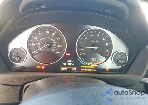 2015 BMW 328 I Sulev z USA, uszkodzony, nr VIN WBA3C1C57FK117960